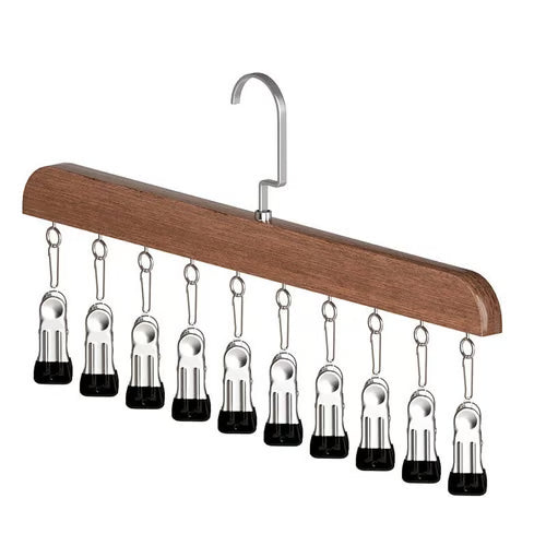 Wooden Hat Hanger & Closet Organizer Vintage & Natural Wood Styles