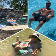 Inflatable Pool Lounge Chair Floating Water Hammock For Adults