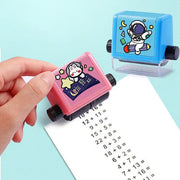 Math Learning Roller Stamp For Kids Adjustable Numbers Practice Tool