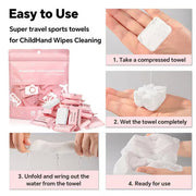 Compressed Towel Tablets Portable Magic Expanding Towels (30, 90, Or 150 Pack)
