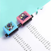 Math Learning Roller Stamp For Kids Adjustable Numbers Practice Tool