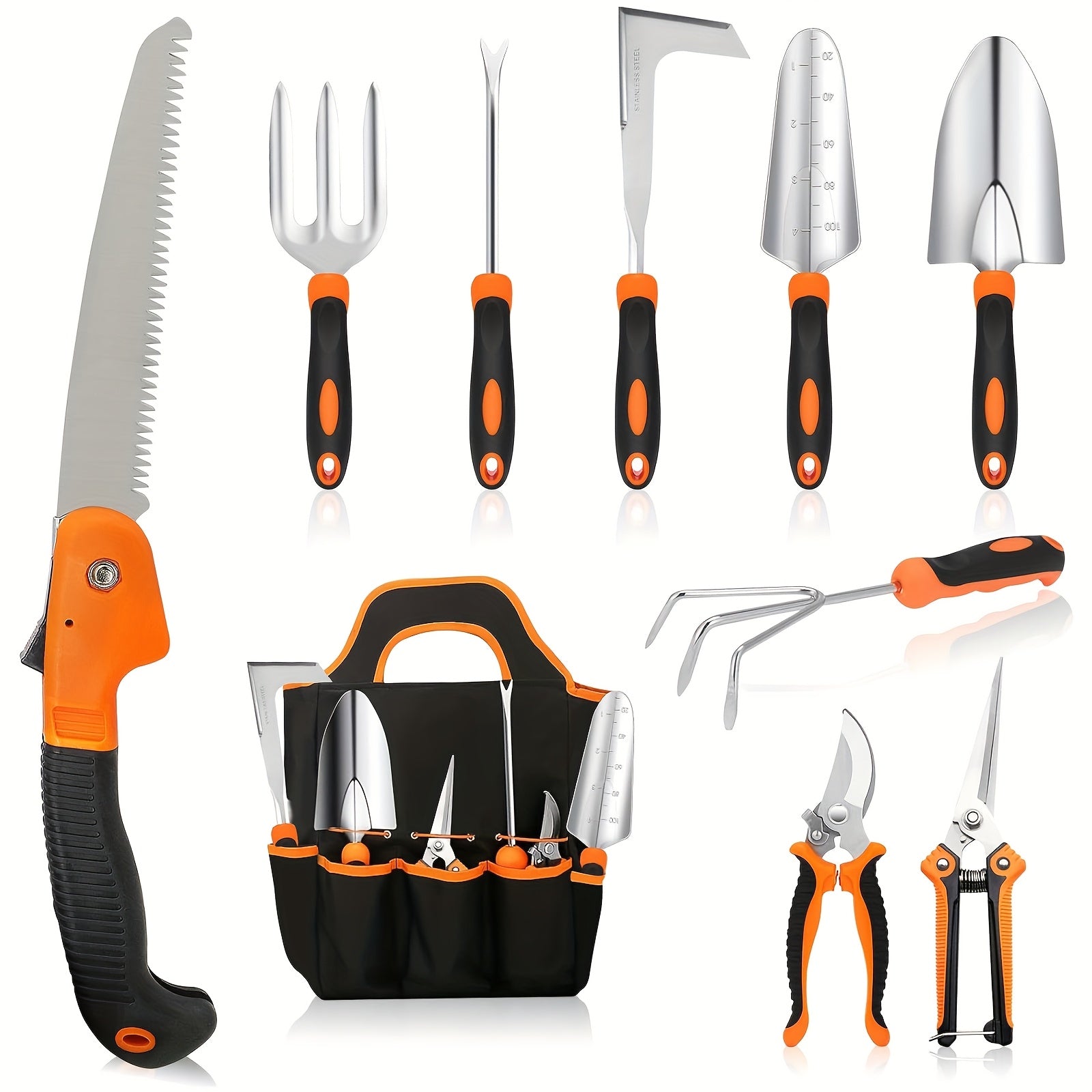 Garden Tool Set, 10pcs Heavy Duty Garden Tools Set, Garden Set Tool for Gardening, Gifts for Women And Men Easter St Patricks Day