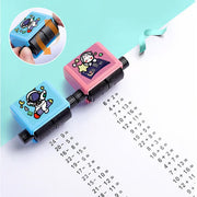 Math Learning Roller Stamp For Kids Adjustable Numbers Practice Tool