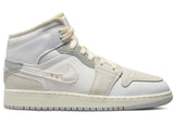 Jordan 1 Mid SE Craft Inside Out White Grey (GS)