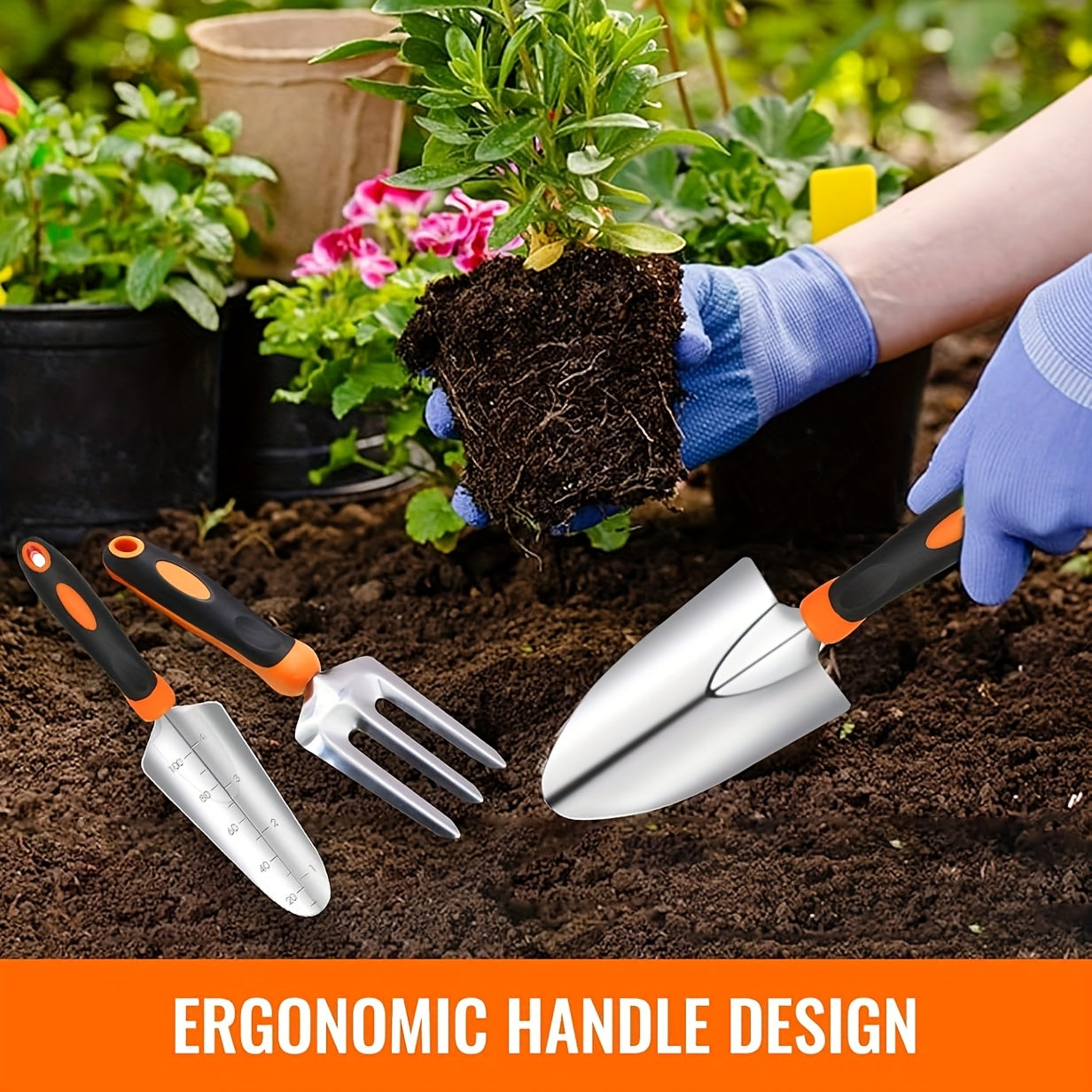 Garden Tool Set, 10pcs Heavy Duty Garden Tools Set, Garden Set Tool for Gardening, Gifts for Women And Men Easter St Patricks Day