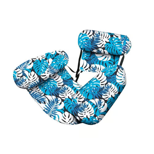 Inflatable Pool Lounge Chair Floating Water Hammock For Adults