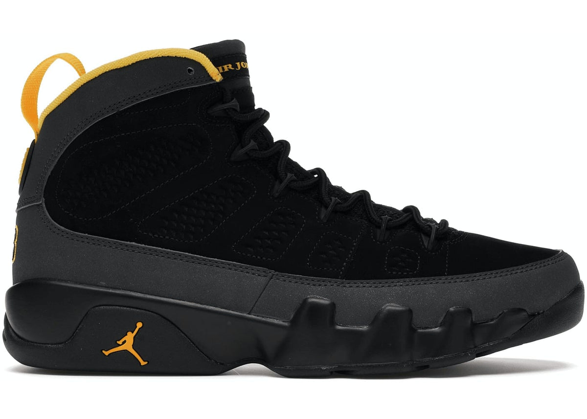 Jordan 9 Retro Dark Charcoal University Gold