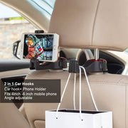 2 In 1 Car Headrest Hidden Hook