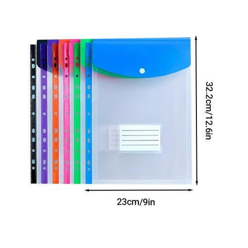 11 Hole Expanding File Pockets Colorful Binder Accordion Organizer (6 Or 12