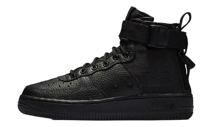 SF Air Force 1 Mid GS "Triple Black" AJ0424 003